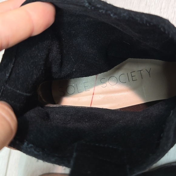 Sole Society Natasha Women Ankle Suede Boots shoes sz 9.5 - Picture 11 of 12